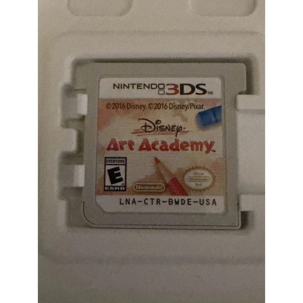 Disney Art Academy - Nintendo 3DS - Mickey Cars Frozen Pooh Drawing - Tested